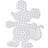Hama Beads Midi Beads Pegboard Mouse White 312