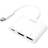 LogiLink Multiport USB C -USB C/HDMI/USB A M-F 0.1m