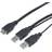 LogiLink Nickel 2USB A-USB B 3.0 0.6m