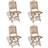 vidaXL 271715 4-pack Havestol
