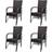 vidaXL 274351 4-pack Garden Dining Chair