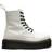 Dr. Martens Jadon Smooth Leather Platforms Boot - White