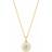 Georg Jensen Daisy Pendant Necklace - Gold/Diamonds/White