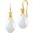 Julie Sandlau Afrodite Earrings - Gold/Pearls/Transparent