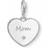 Thomas Sabo Charm Club Heart Mum Charm Pendant - Silver/White