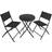 tectake Garden Furniture Set Düsseldorf Bistro Set, 1 Table incl. 2 Chairs