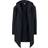 Urban Classics Long Hooded Open Edge Cardigan - Black