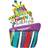 Amscan Foil Ballon SuperShape Funky Birthday Cake