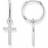 Thomas Sabo Cross Earrings - Silver/White