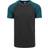 Urban Classics Raglan Contrast T-Shirt - Charcoal/Teal