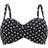 Panache Anya Spot Bandeau Bikini Top - Black/White