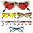 Widmann Glitter Heart Glasses