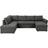 Scandes Virginia U-Sleeper Right Hand Sofa 297cm 5 personers