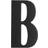 Miller 6906-B-SV-SB Letter B