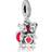 Pandora Disney Mickey and Minnie with Love Pendant Charm - Silver/Red