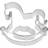 Birkmann Rocking Horse Cookie Cutter 7 cm