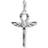Thomas Sabo Charm Club Cross of Life Ankh with Scarab Charm Pendant - Silver/Black
