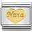 Nomination Composable Classic Heart Nana Link Stainless Steel/Gold Charm (030162 43)