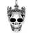 Thomas Sabo Skull Crown Silver Pendant w. Black Zirconia (PE815-643-11)