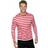 Smiffys Stripy T-Shirt Red
