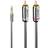 Lindy Cromo Line 2RCA-3.5mm 0.5m