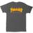 Thrasher Magazine Flame Camiseta Gris - Charcoal Gray