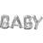 Amscan Foil Ballon SuperShape Phrase Baby Silver