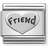 Nomination Composable Classic Friend Heart Charm - Silver/Black