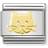 Nomination Composable Classic Link Cat face Charm - Silver/Gold
