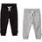 Minymo Basic Sweatpants 2-pack - Anthacite Black (3936-193)