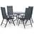 vidaXL 44447 Patio Dining Set, 1 Table incl. 4 Chairs