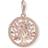 Thomas Sabo Charm Club Tree of Love Rose Charm Pendant - Rose Gold/Red/Pink