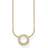 Thomas Sabo Circle Small Necklace - Gold/White