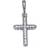 Pandora Sparkling Cross Pendant - Silver/Transparent