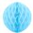 PartyDeco Honeycomb Ball 20cm Sky Blue