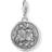 Pandora Zodiac Sign Gemini Charm - Silver/White