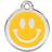 Red Dingo Emaljeret Hundetegn med Smiley Medium