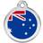 Red Dingo Enamel Australian Flag Large