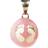 Babylonia Bola Pink with Gold Feet Pendant - Pink/Gold