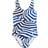 Molo Nika Swimsuit Blue/White Unisex Natación Azul/Blanco