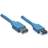 Techly USB A-USB A 3.0 M-F 1m