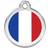 Red Dingo Enamel French Flag Large