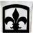 Village Wrought Iron Fleur De Lis Napkin Holder