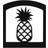 Village Wrought Iron Pineapple Napkin Holder