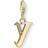 Thomas Sabo Charm Club Letter Y Charm Pendant - Gold/White