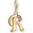 Thomas Sabo Charm Club Letter R Charm Pendant - Gold/White