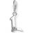 Thomas Sabo Charm Club Letter L Charm Pendant - Silver/White