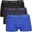 Calvin Klein Cotton Stretch Low Rise Trunks 3-pack - Royal/Navy/Black