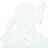 Hama Beads Midi Pegboard Monkey 297