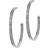 Edblad Andorra Large Earrings - Silver/Transparent